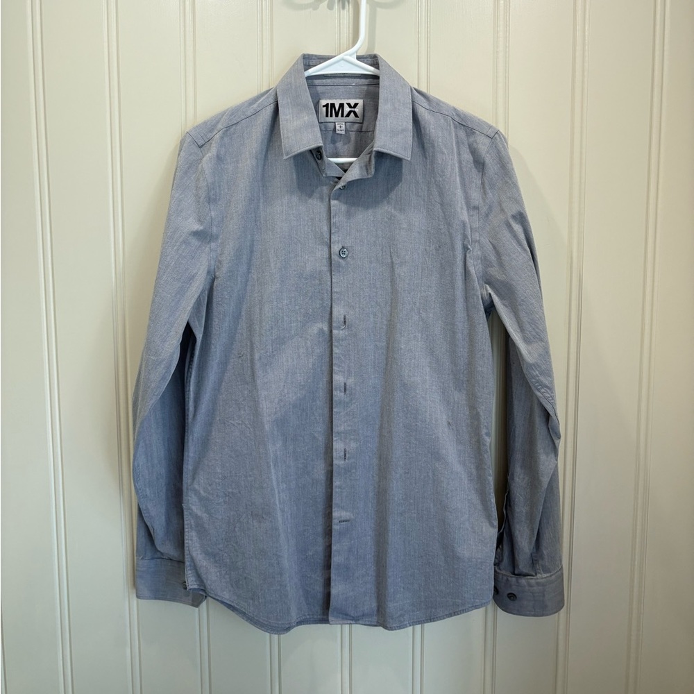 Express Men's Gray Dress Shirt